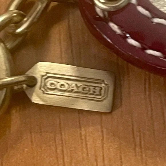 Vintage Coach Gold and Purple Heart Clip Small Picture Holder - Picture 4 of 16